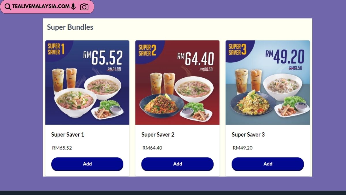 Super Saigon Bundles Promotion